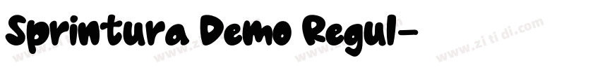 Sprintura Demo Regul字体转换 Sprintura Demo Regul字体转换